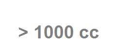> 1000 cc